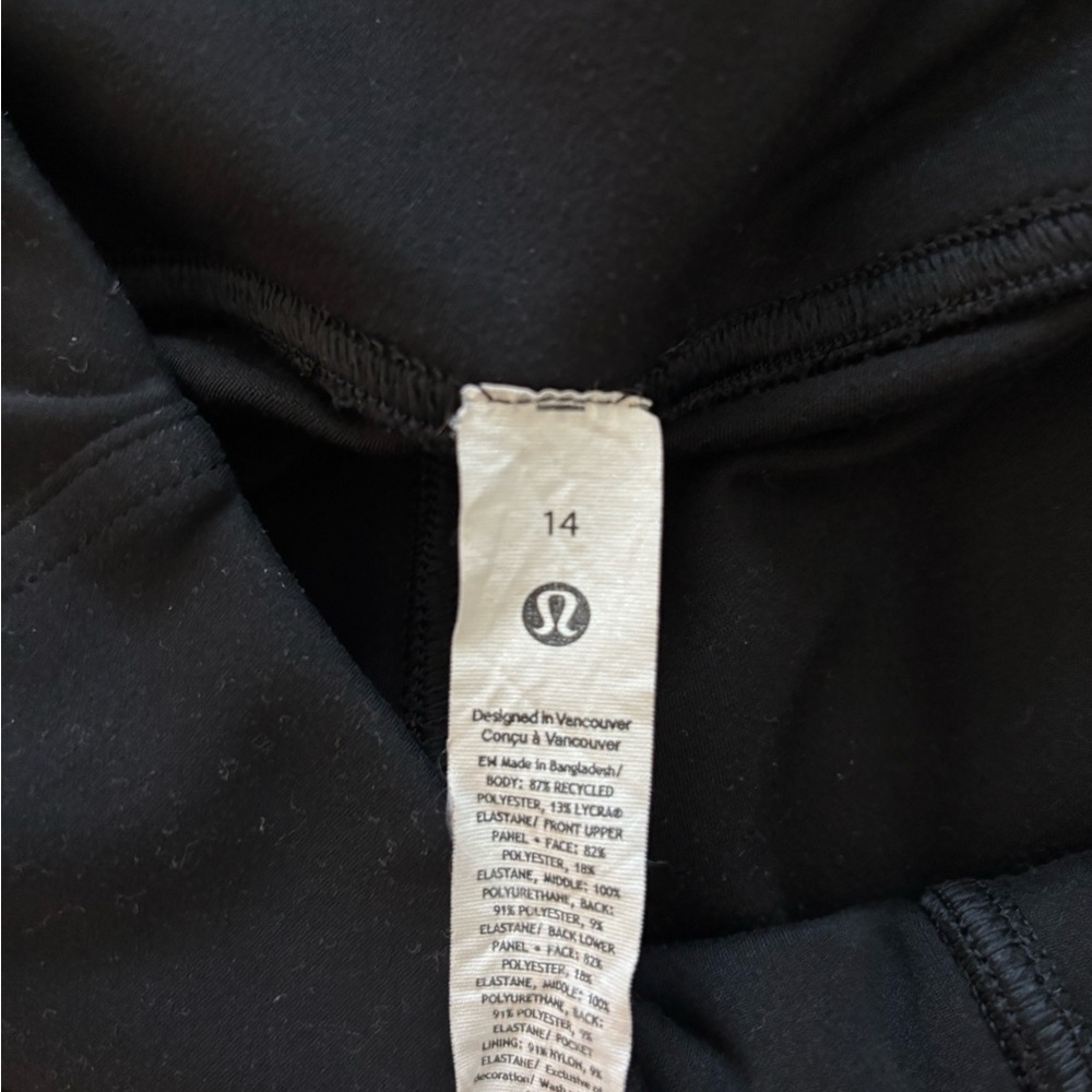Lululemon double lined running leggings